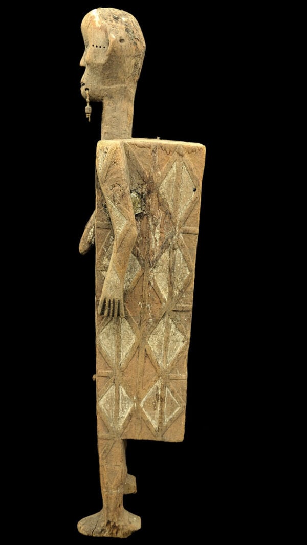 Funerary figure - Wood - Ngata - Congo DRC (152 cm) - 7