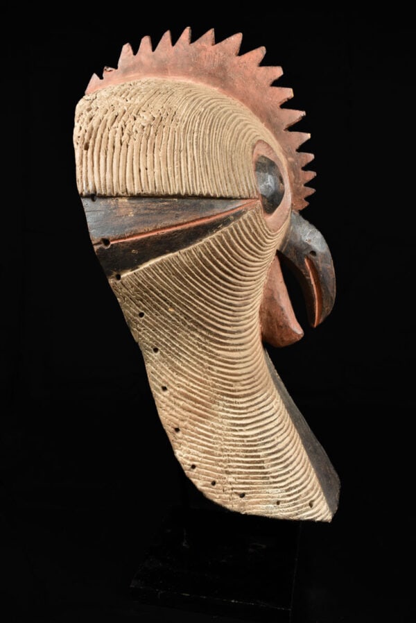 Rooster Mask - Wood - Luba / Songye - Congo DRC - 3