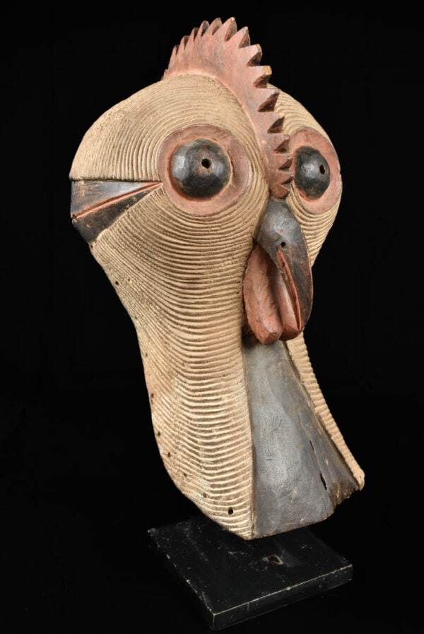 Rooster Mask - Wood - Luba / Songye - Congo DRC - 4