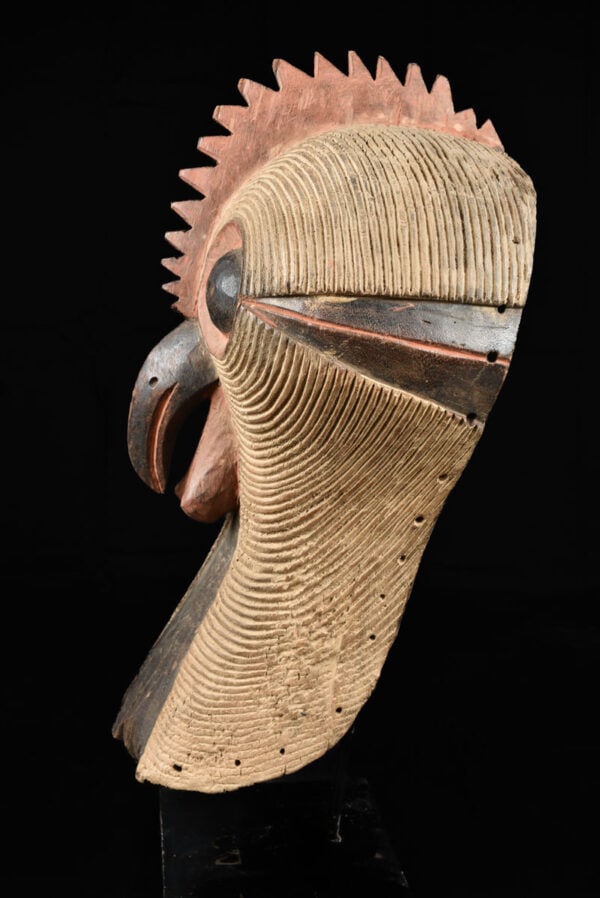 Rooster Mask - Wood - Luba / Songye - Congo DRC - 5