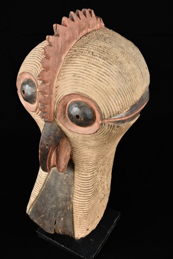 Rooster Mask - Wood - Luba / Songye - Congo DRC - 6
