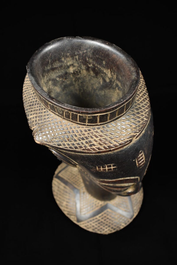 Anthropomorphic Cup - Wood - Kuba - Congo - 3