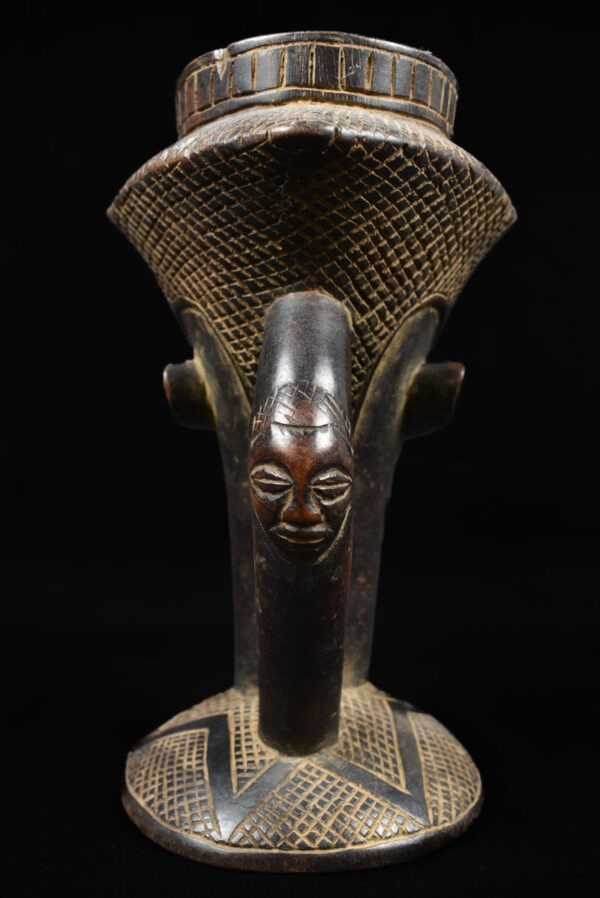 Anthropomorphic Cup - Wood - Kuba - Congo - 6