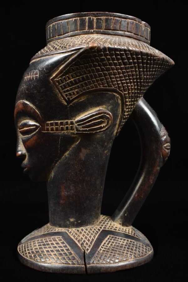 Anthropomorphic Cup - Wood - Kuba - Congo - 7