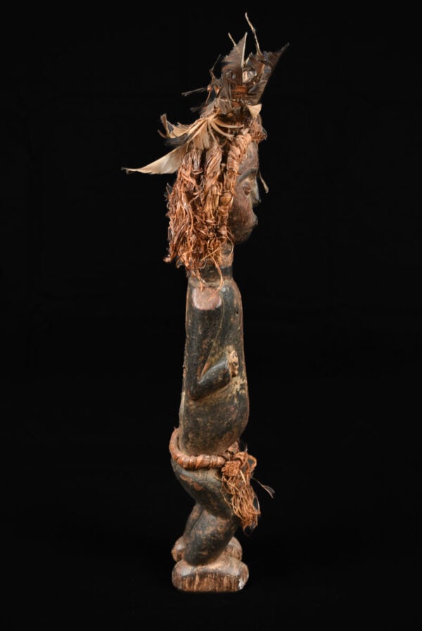 Ancestor Figure - Wood, Feathers - Galoa - Gabon - 6