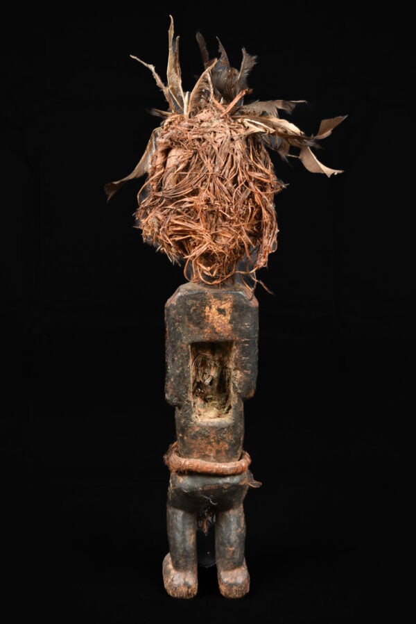 Ancestor Figure - Wood, Feathers - Galoa - Gabon - 7