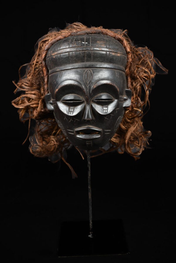 Mask - Wood, Raphia - Chokwe - Congo DRC - 2