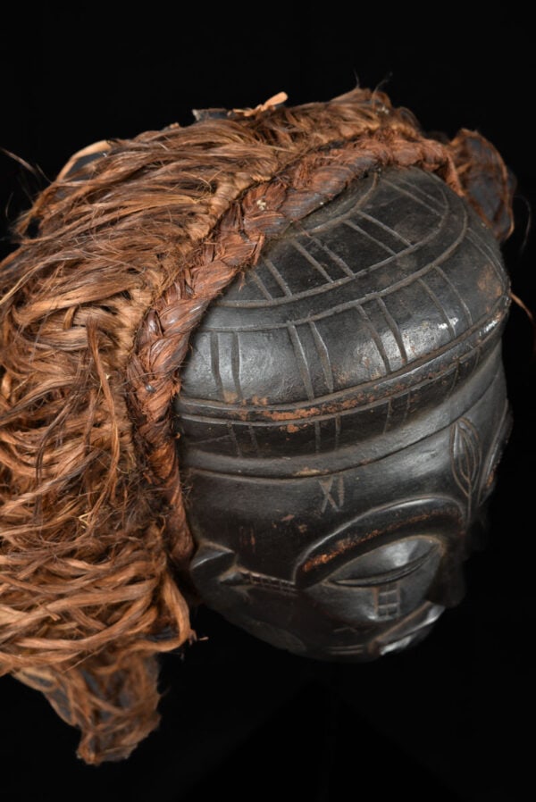 Mask - Wood, Raphia - Chokwe - Congo DRC - 7