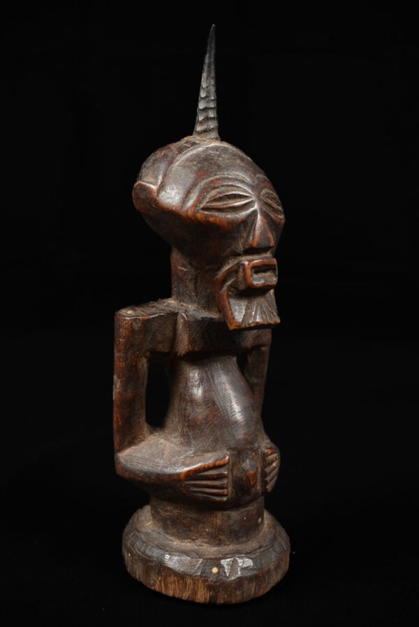 Power Figure - Wood, Horn - Songye - Congo - 3