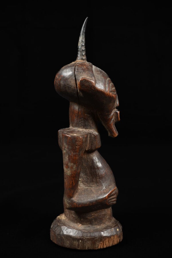 Power Figure - Wood, Horn - Songye - Congo - 4