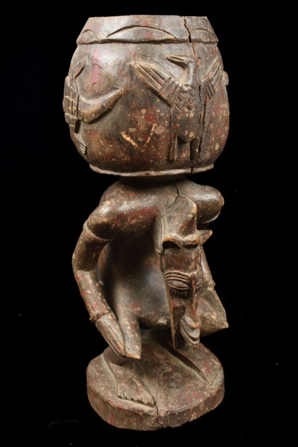 Bowl bearer figure - Wood - Senufo - Ivory Coast - 3