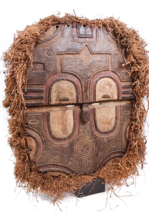 Kidumu Mask - Wood, Raphia - Teke - DR Congo - 2