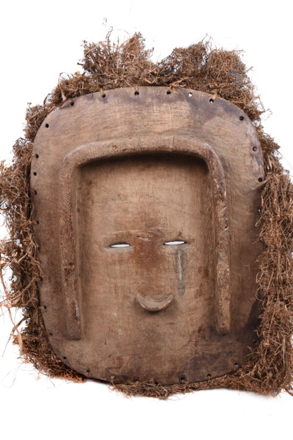 Kidumu Mask - Wood, Raphia - Teke - DR Congo - 8