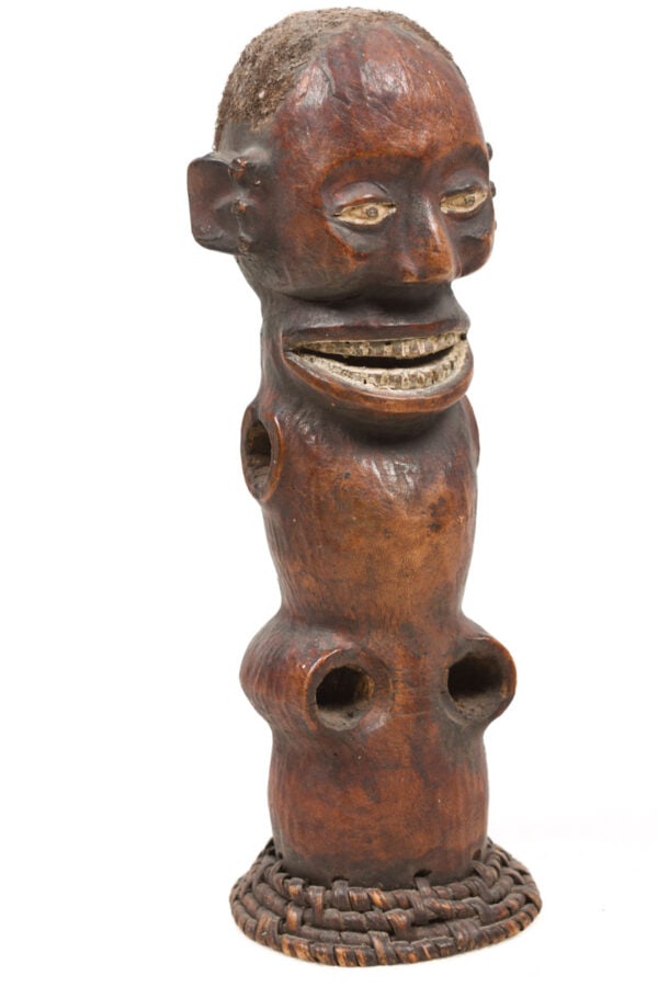 Figure - Wood, Antelope skin - Ejagham - Ekoi - Nigeria - 3