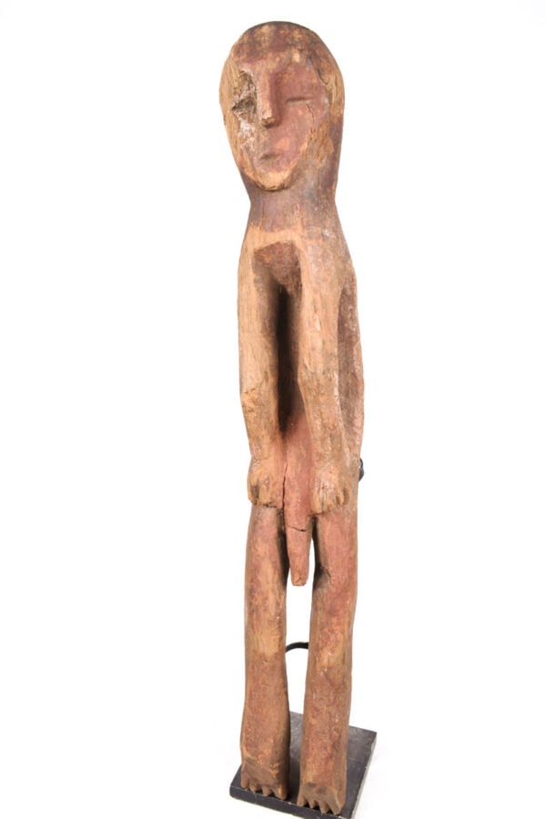 Ancestor Figure - Wood - Mbole / Metoko - Congo: Large wooden Mbole Figure from DR Congo. Total length: 112 cm! The Mbole are know principally for their figures which tend to be characterized by their geometric features, elongated emaciated bodies, 