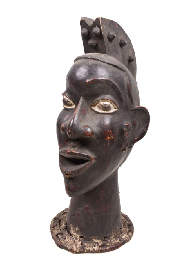 Crest Mask - Wood, Antelope skin - Ejagham - Ekoi - Nigeria - 6