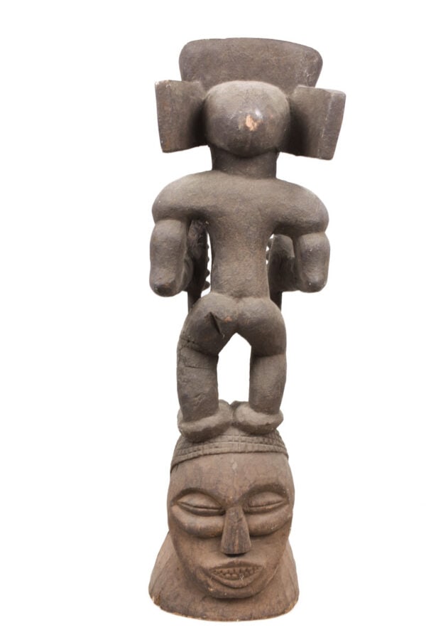 Tshibinda Crest Mask / Figure - Wood - Chokwe - Congo - 5