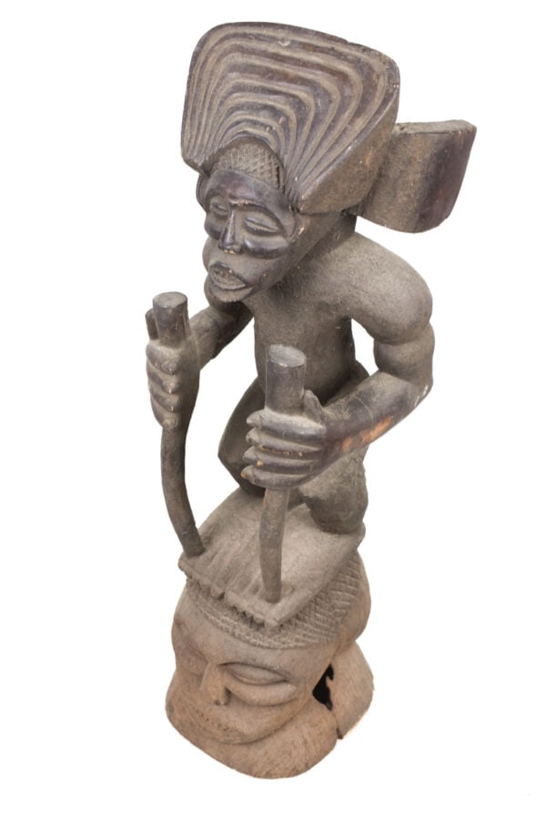 Tshibinda Crest Mask / Figure - Wood - Chokwe - Congo - 7