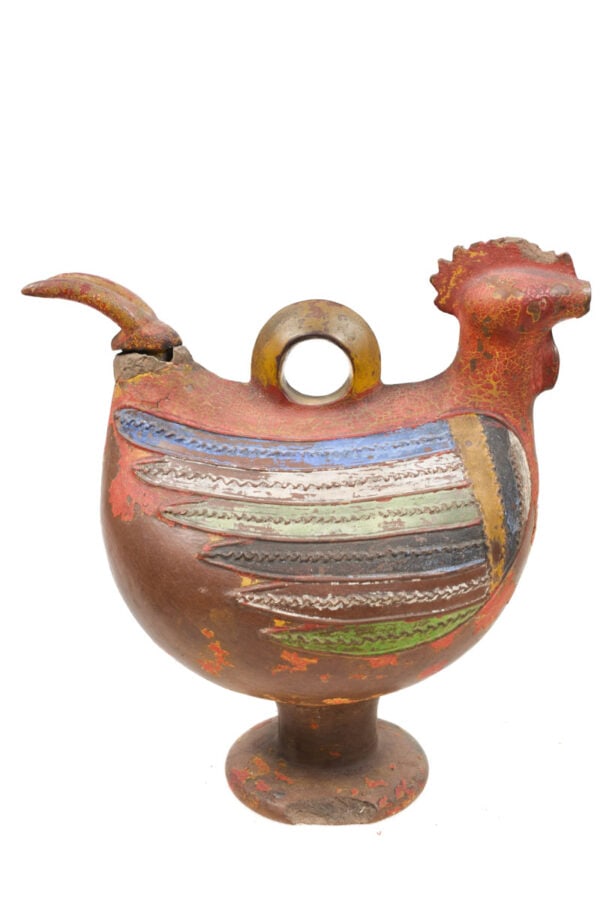 Rooster Figure - Terracotta - Akan- Ghana - Schädler Certificate - 4