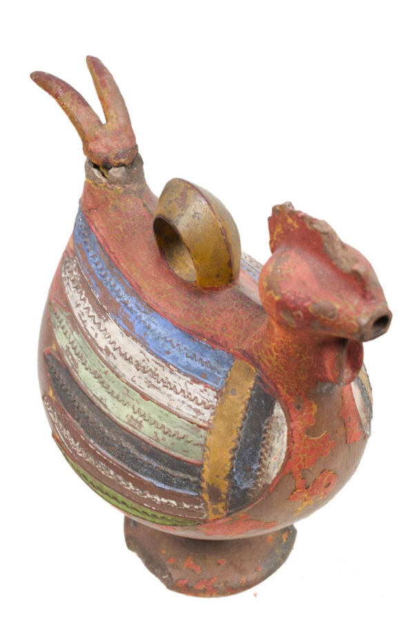 Rooster Figure - Terracotta - Akan- Ghana - Schädler Certificate - 5