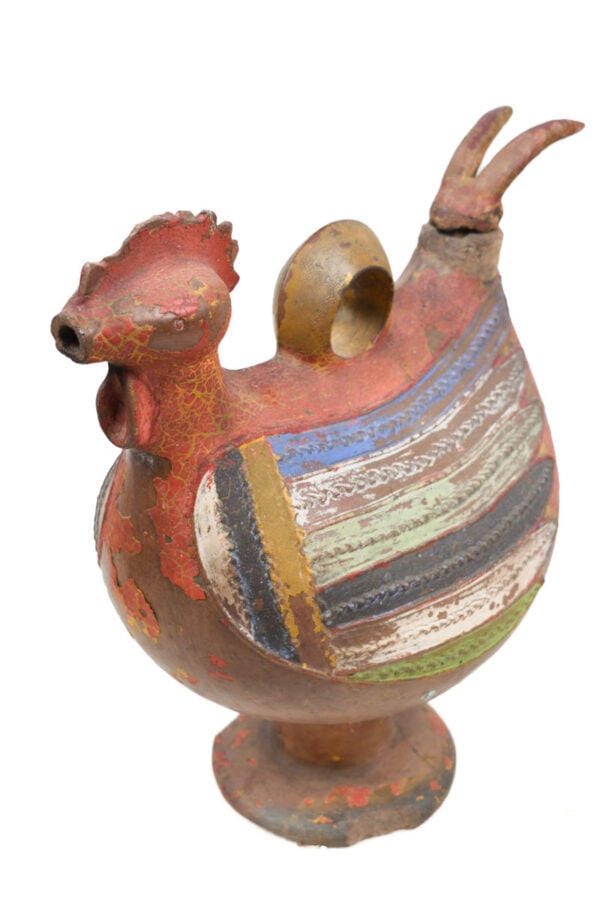 Rooster Figure - Terracotta - Akan- Ghana - Schädler Certificate - 8
