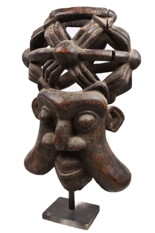 Helmet mask - Wood - Bamun - Grassland of Cameroon - 2