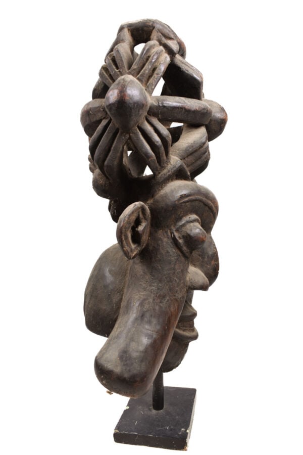 Helmet mask - Wood - Bamun - Grassland of Cameroon - 3