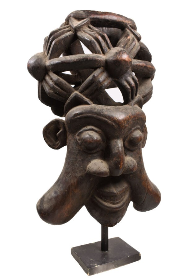 Helmet mask - Wood - Bamun - Grassland of Cameroon - 4