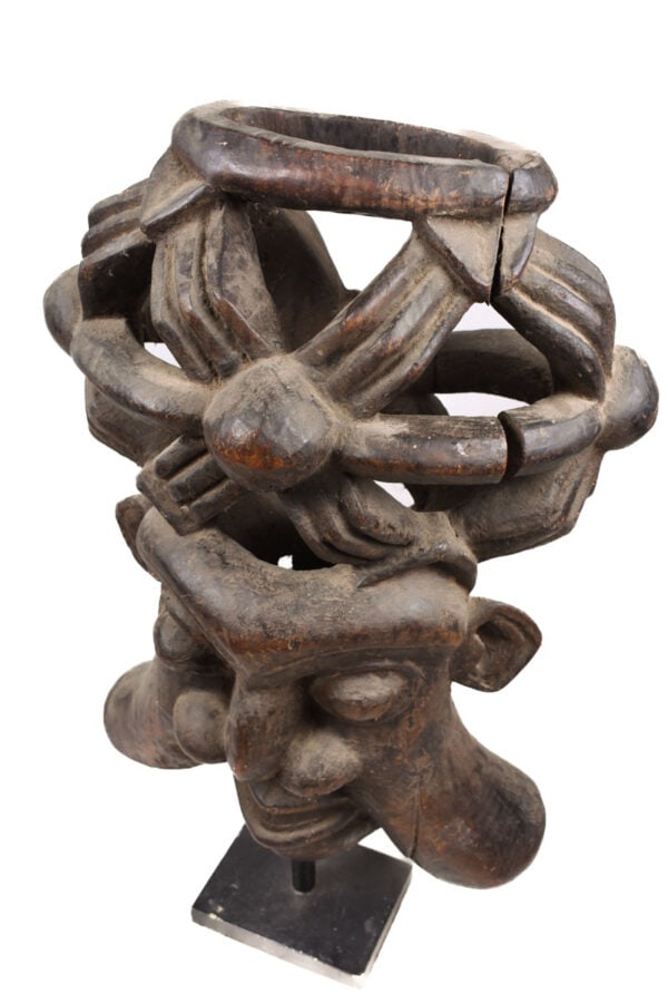 Helmet mask - Wood - Bamun - Grassland of Cameroon - 7
