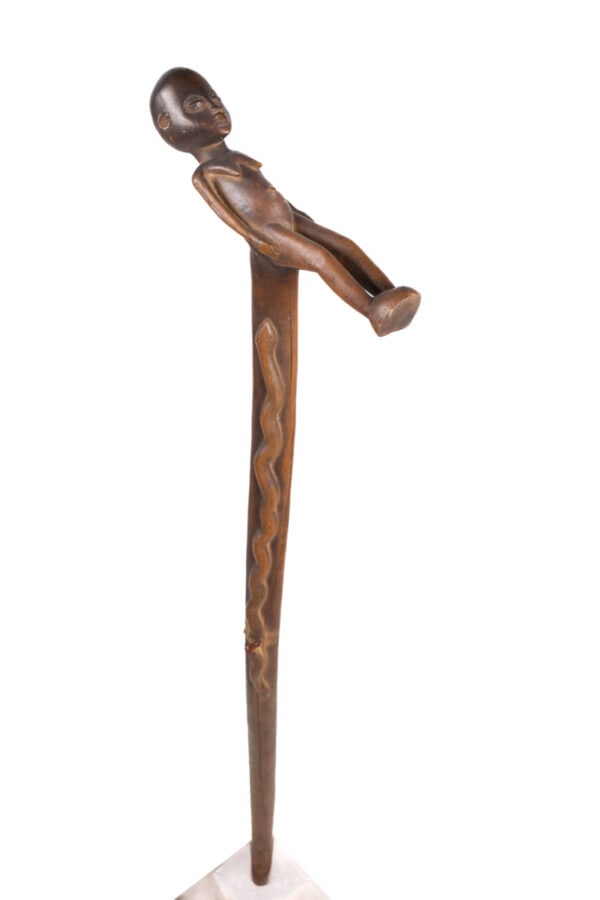 Power Stick / Scepter - Wood - Lobi - Burkina Faso - KF Schädler Certificate - 3
