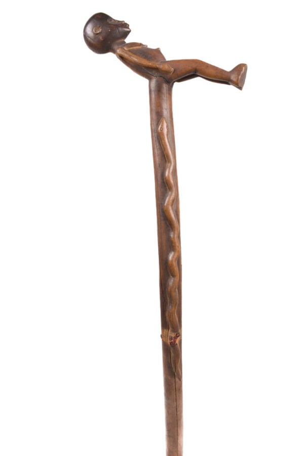 Power Stick / Scepter - Wood - Lobi - Burkina Faso - KF Schädler Certificate - 4