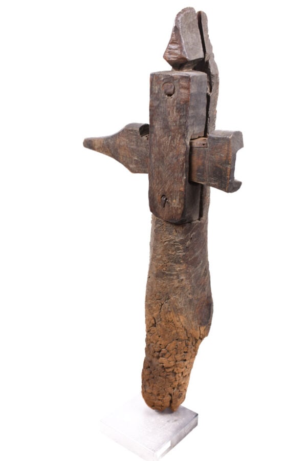 Door lock post - Wood - Bambara - Mali - 2