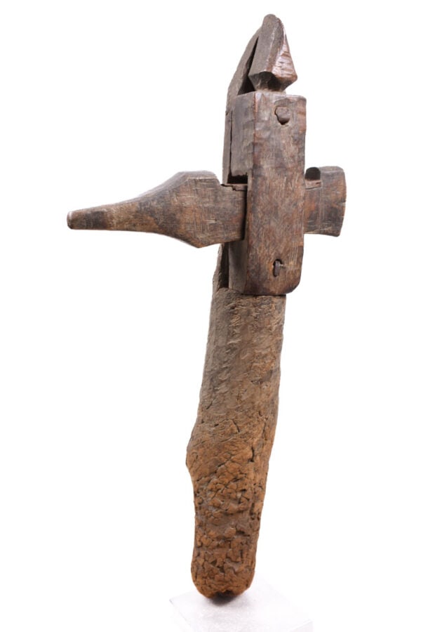 Door lock post - Wood - Bambara - Mali - 4