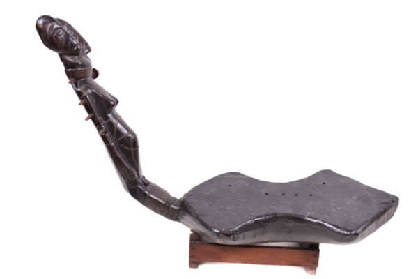 Harp - Wood, Leather - Mangebetu - DR Congo - 3