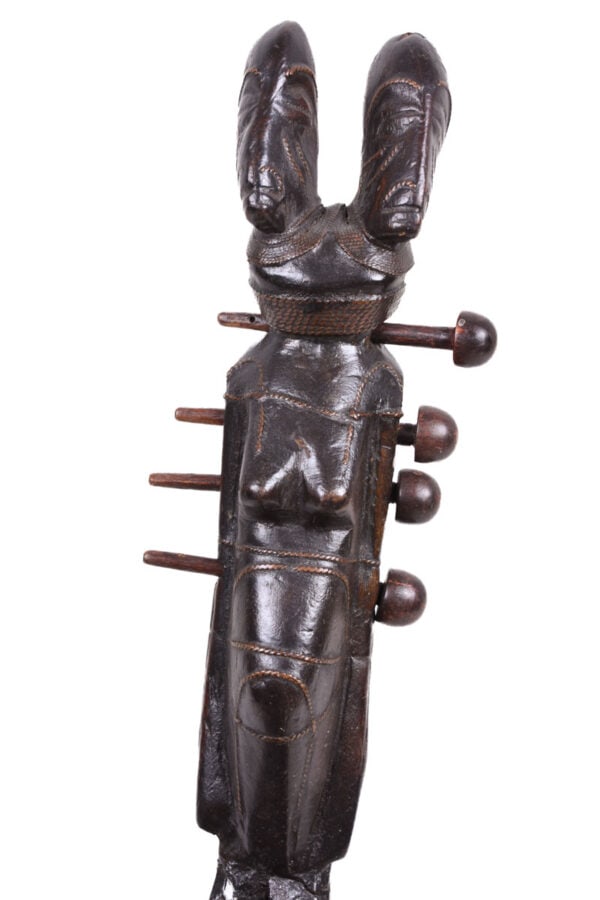 Harp - Wood, Leather - Mangebetu - DR Congo - 5