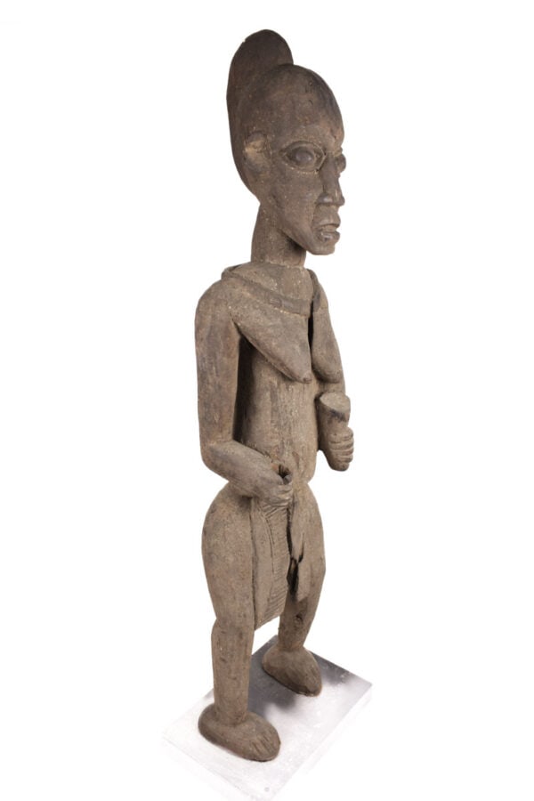 Memorial Figure - Wood - Bangwa - CameroonEnormous Bangwa figure, total length: 158 cm! Good - 4