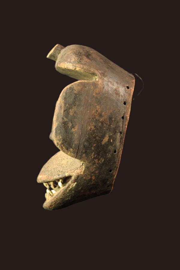 Mask - Wood, Teeth - Guere - Ivory Coast - 4