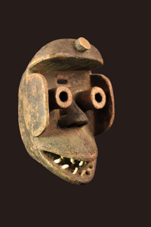Mask - Wood, Teeth - Guere - Ivory Coast - 5
