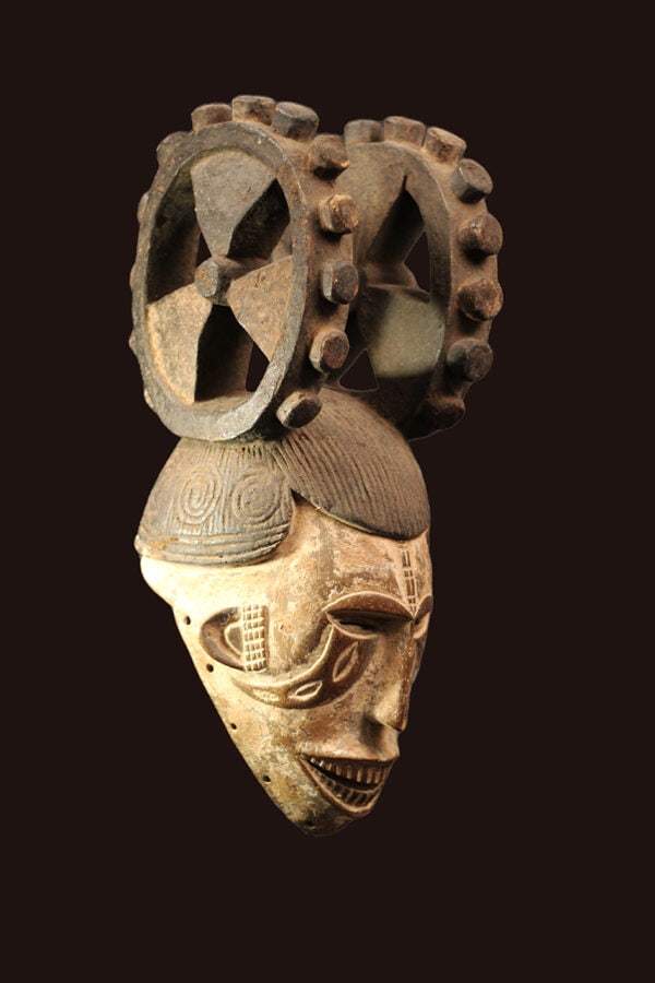 Mask - Wood - Agbogho Mmwo - Igbo / Ibo - Nigeria: Stunning Ibo mask from Nigeria. Ibo or Igbo are known for masquerades associated with the Iko Okochi harvest festival, in which the forms of the masks are determined by tradition, the festival theme