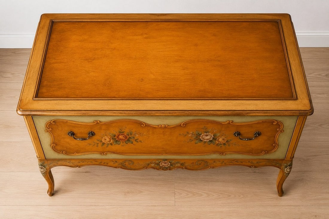 Continental Polychrome Painted and Giltwood Commode - 4