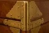 Korean Style Burl Wood Cabinet with Brass Hardware - 4
