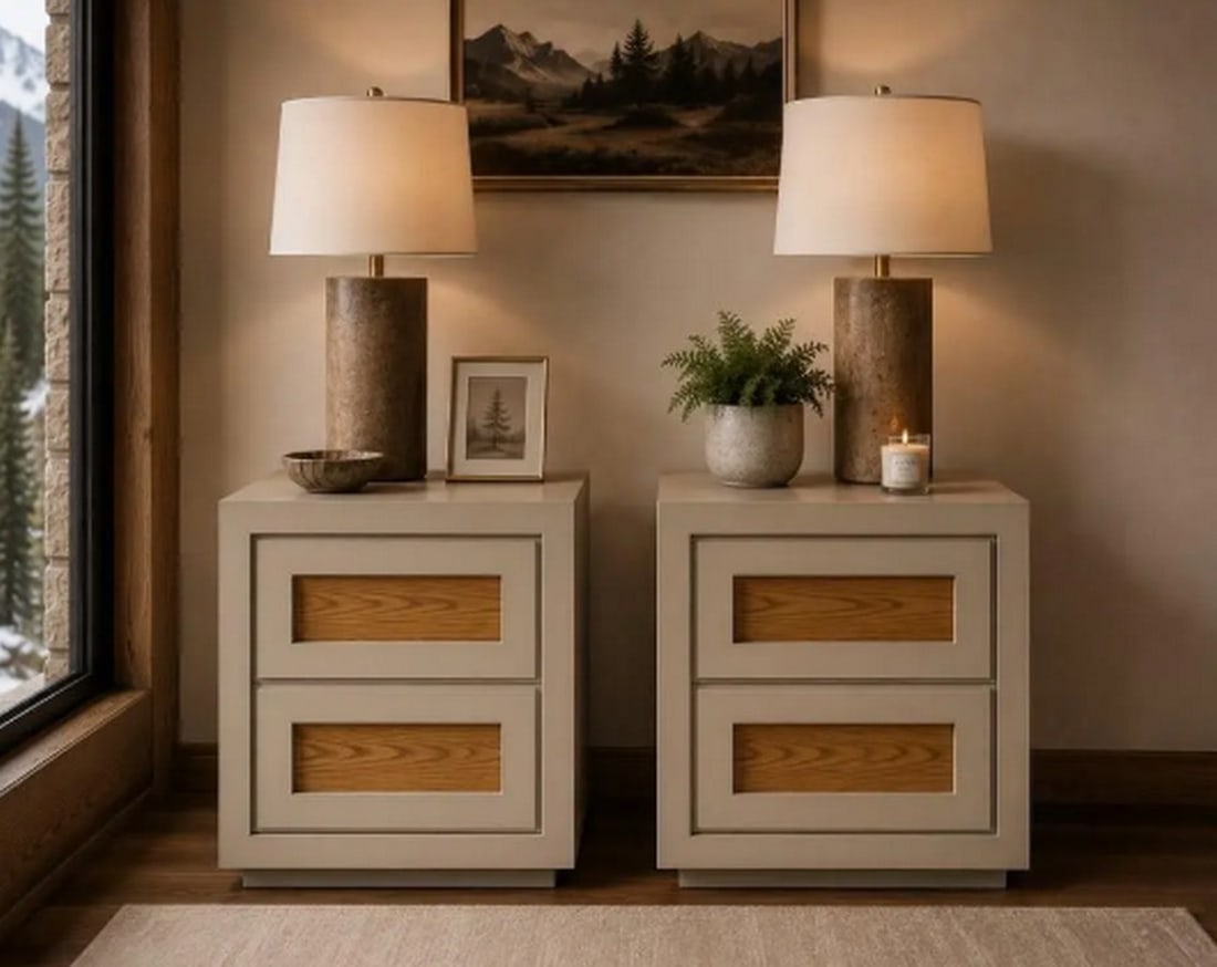 Thomasville Mid-Century Modern Dresser and Pair of Nightstands - 2