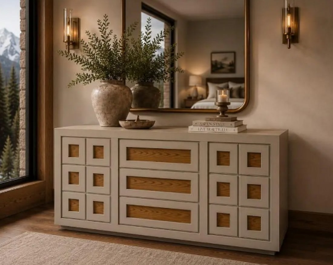 Thomasville Mid-Century Modern Dresser and Pair of Nightstands - 3