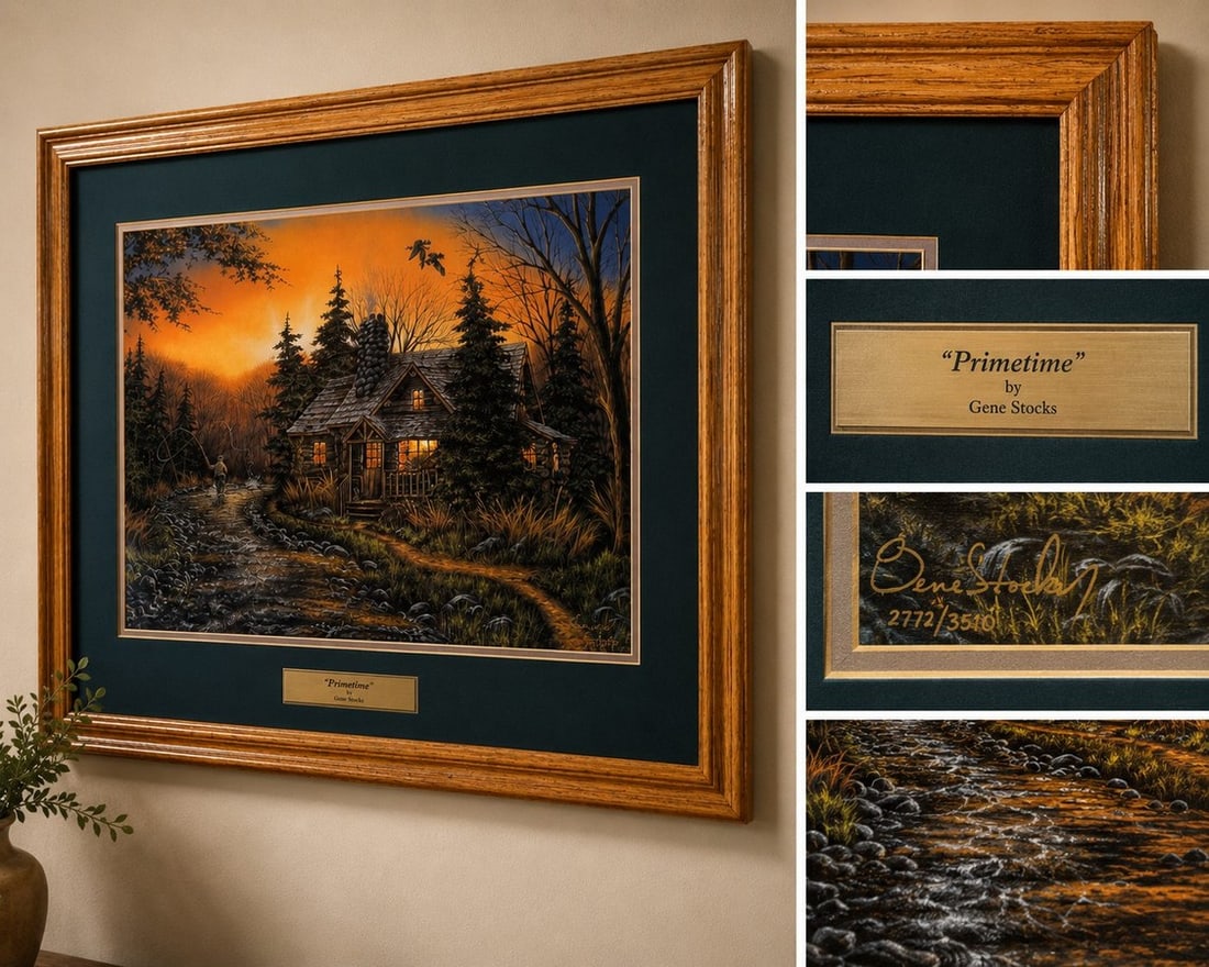 Gene Stocks "Primetime" Framed and Matted Print - 2