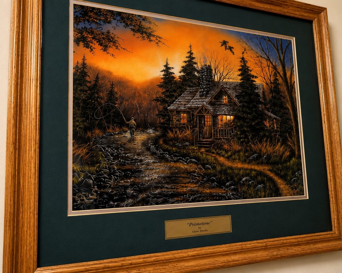 Gene Stocks "Primetime" Framed and Matted Print - 3