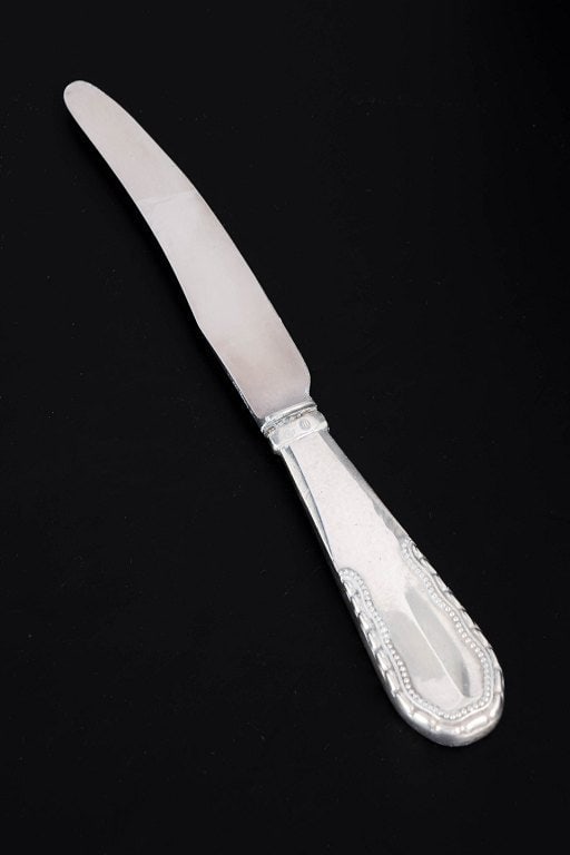 Georg Jensen, Denmark. Fruit knife in stainless steel and sterling silver. Dated 1929. (1 of 5)