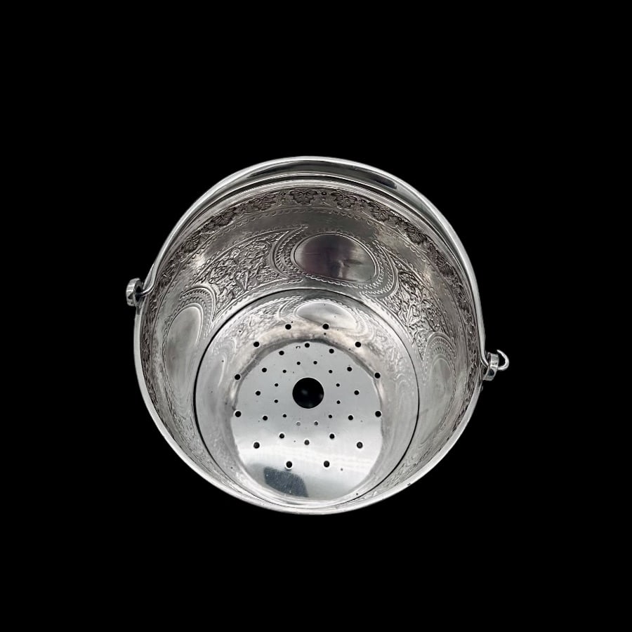 19th Century Antique Victorian Sterling Silver Ice Bucket London 1898 Barnard Family - 5