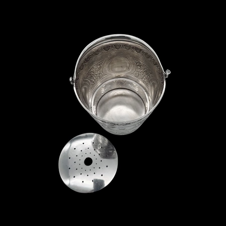 19th Century Antique Victorian Sterling Silver Ice Bucket London 1898 Barnard Family - 6