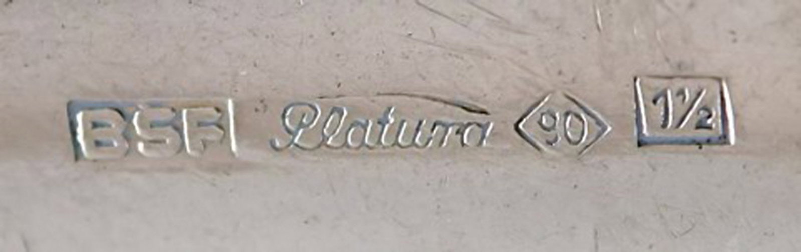 BSF Platura. Children's set consisting of spoon and fork in plated silver. 1960 / 70's. - 4