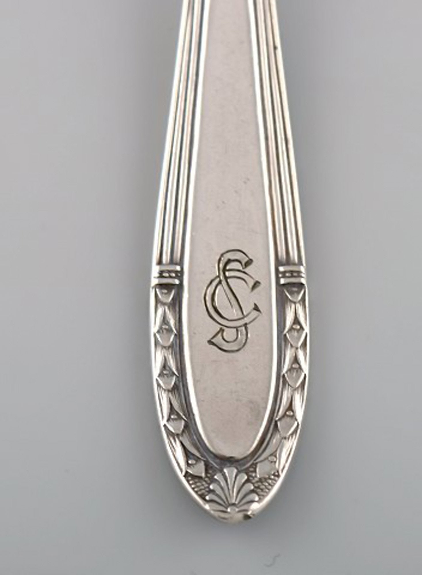 Eight F&K serving parts in plated silver. 1930's. - 6